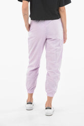 Solid Color Nylon Loose Fit Joggers